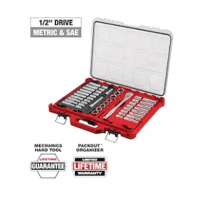 47pc 1/2" Drive Ratchet & Socket Set with PACKOUT™ Low-Profile Organizer
