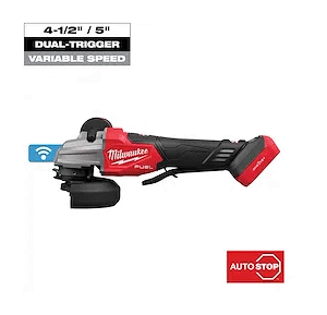 M18 FUEL™ 4-1/2" / 5" Dual-Trigger Braking Grinder